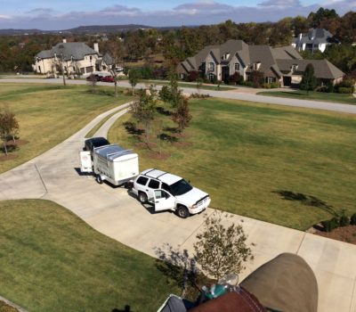 Christmas Light Installer Truck And Trailer In Northwest Arkansas