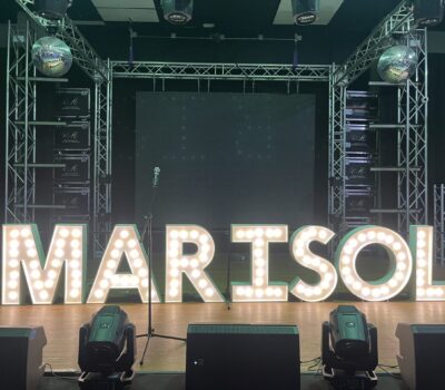 Marquee Letters On Stage
