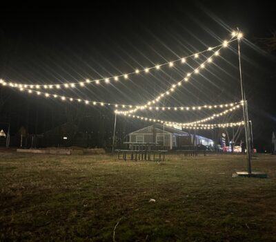 Outdoor Bistro Lighting At Fayetteville Arkansas Event