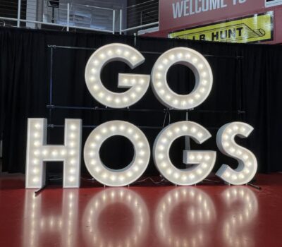 Go Hogs Marquee Letters